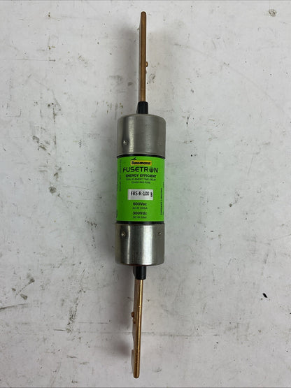 FUSETRON FRS-R-100 300VDC 600VAC 100AMP ENERGY EFFICIENT CLASS K5 FUSE