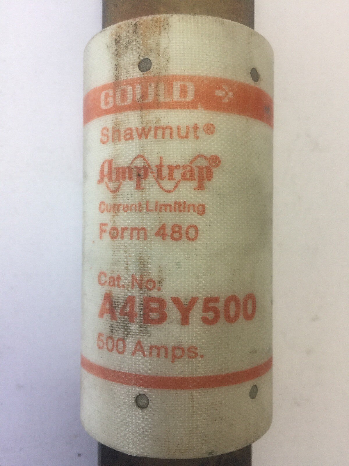 GOULD SHAWMUT A4BY500 AMP-TRAP CURRENT LIMITING FUSE 500AMPS 600VAC FORM 480