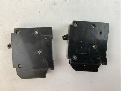 SQUARE D HOMT1520 MINITURE CIRCUIT BREAKER 15/20AMP 120/240VAC (LOT OF 2)