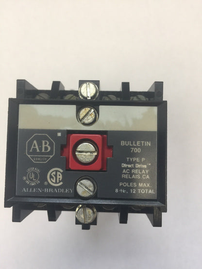 ALLEN BRADLEY 700-P800A1 AC RELAY 115-120V 60HZ 110V 50HZ SER A