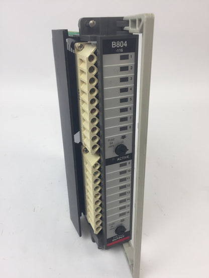 AEG MODION SCHNEIDER AS-B804-116 OUTPUT MODULE 115VAC