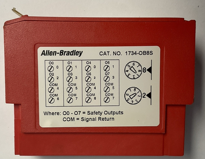 ALLEN BRADLEY 1734-OB8S DIGITAL OUTPUT MODULE SER A OUTPUT 19.2-28.8VDC