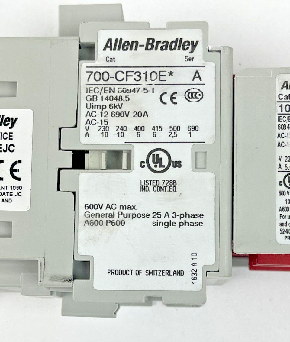ALLEN BRADLEY 700S-CF620EJC  SER.A GUARDMASTER SAFETY RELAY  24V DC
