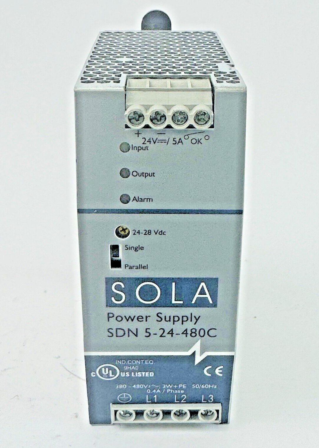 SOLA / EMERSON - SDN 5-24-480C - POWER SUPPLY - 24 VDC, 5 A