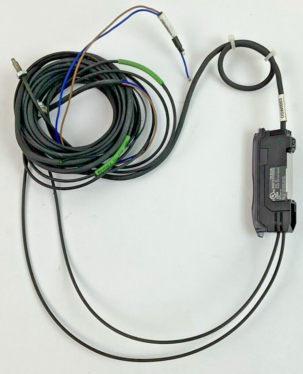 KEYENCE FS-N11N FIBER OPTIC SENSOR AMPLIFIER 12-24VDC CLASS2