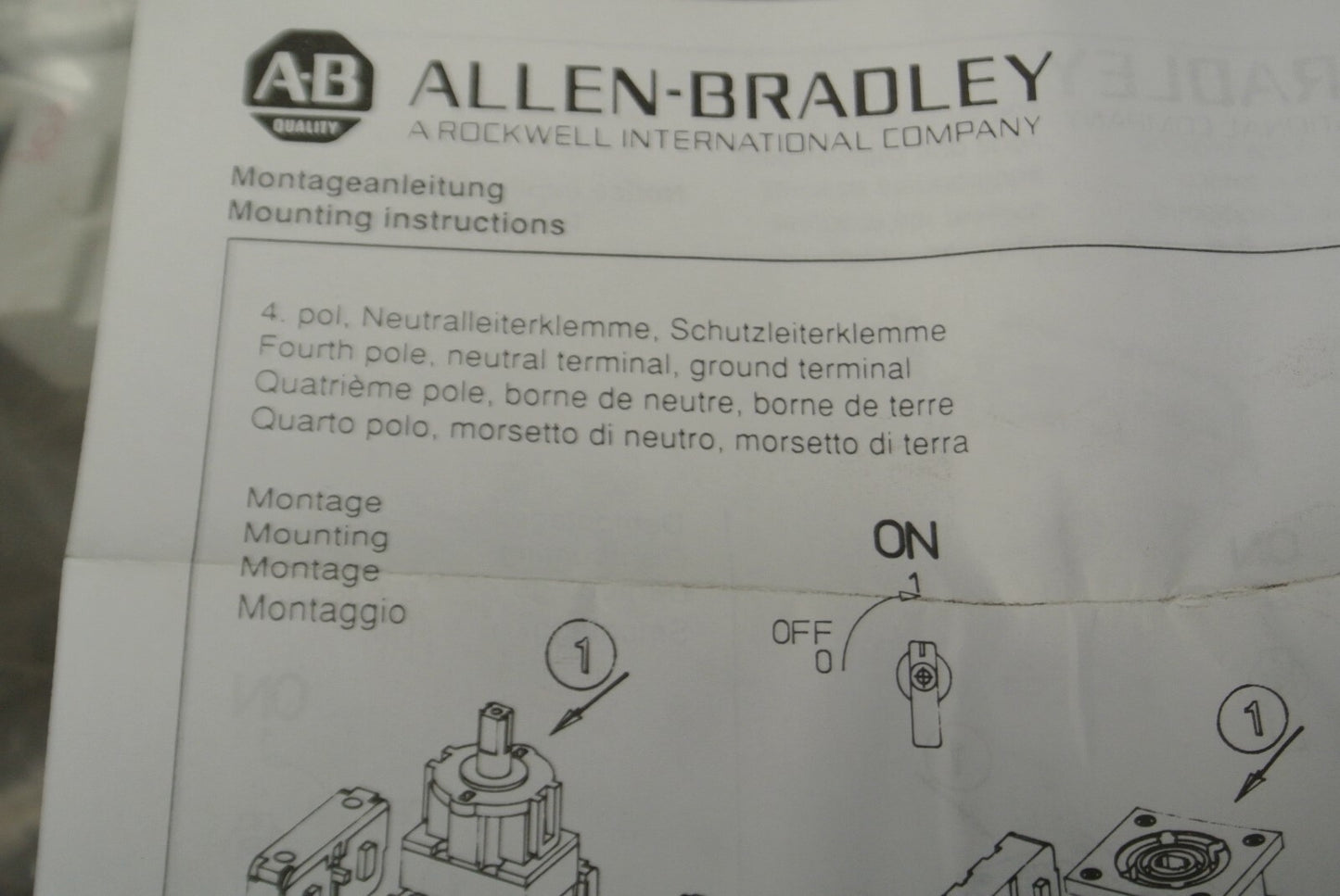 ALLEN-BRADLEY 194E-A80-PE Ser. A / GROUNDING TERMINAL 100A, 600VAC / NEW SURPLUS