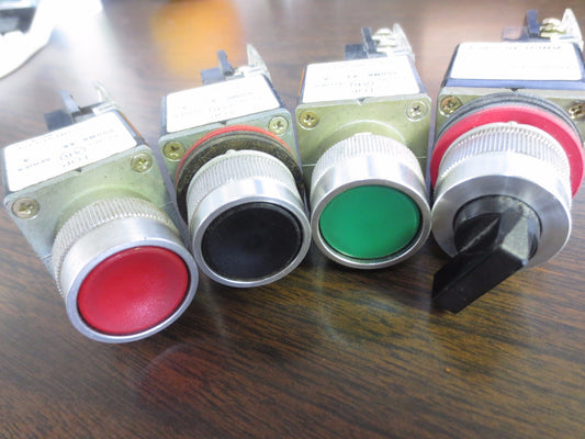 ALLEN-BRADLEY 800MR-A1, 800MR-A2, 800MR-A6 PUSHBUTTONS & 2-POS. SELECTOR SWITCH