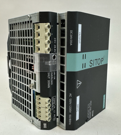 SIEMENS SITOP 6EP1336-3BA00 POWER SUPPLY 24VDC 20A 1PH 100-240VAC