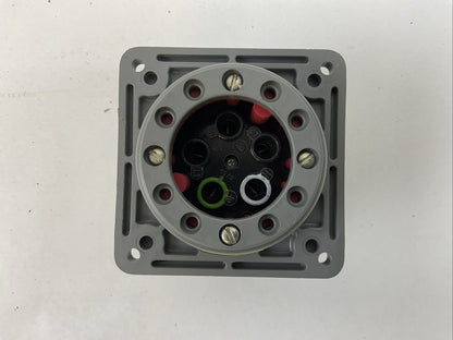 HUBBELL HBL530B7W FLANGED INLET WATERTIGHT PIN & SLEEVE 30A 277/480VAC 3 PHASE
