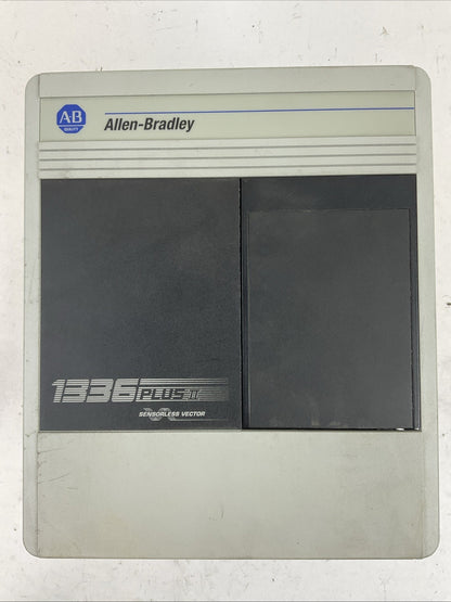 ALLEN BRADLEY 1336F-BRF50-AA-EN SER B 1336 PLUS II SENSORLESS VECTOR DRIVE