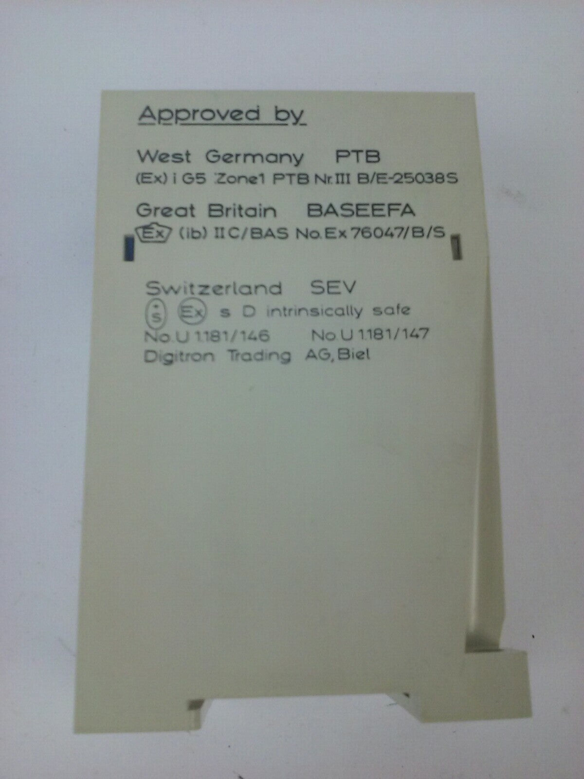 PEPPERL + FUCHS WE74/EX1 SWITCH AMPLIFIER R.B. DENISON PROXSWITCH 120V SUPPLY