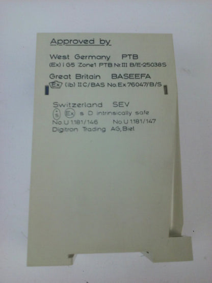 PEPPERL + FUCHS WE74/EX1 SWITCH AMPLIFIER R.B. DENISON PROXSWITCH 120V SUPPLY