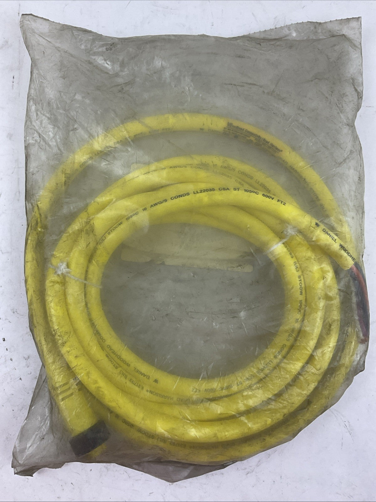 BRAD HARRISON 105000A01F120 PLUG F 5P 12' MC CORDSET