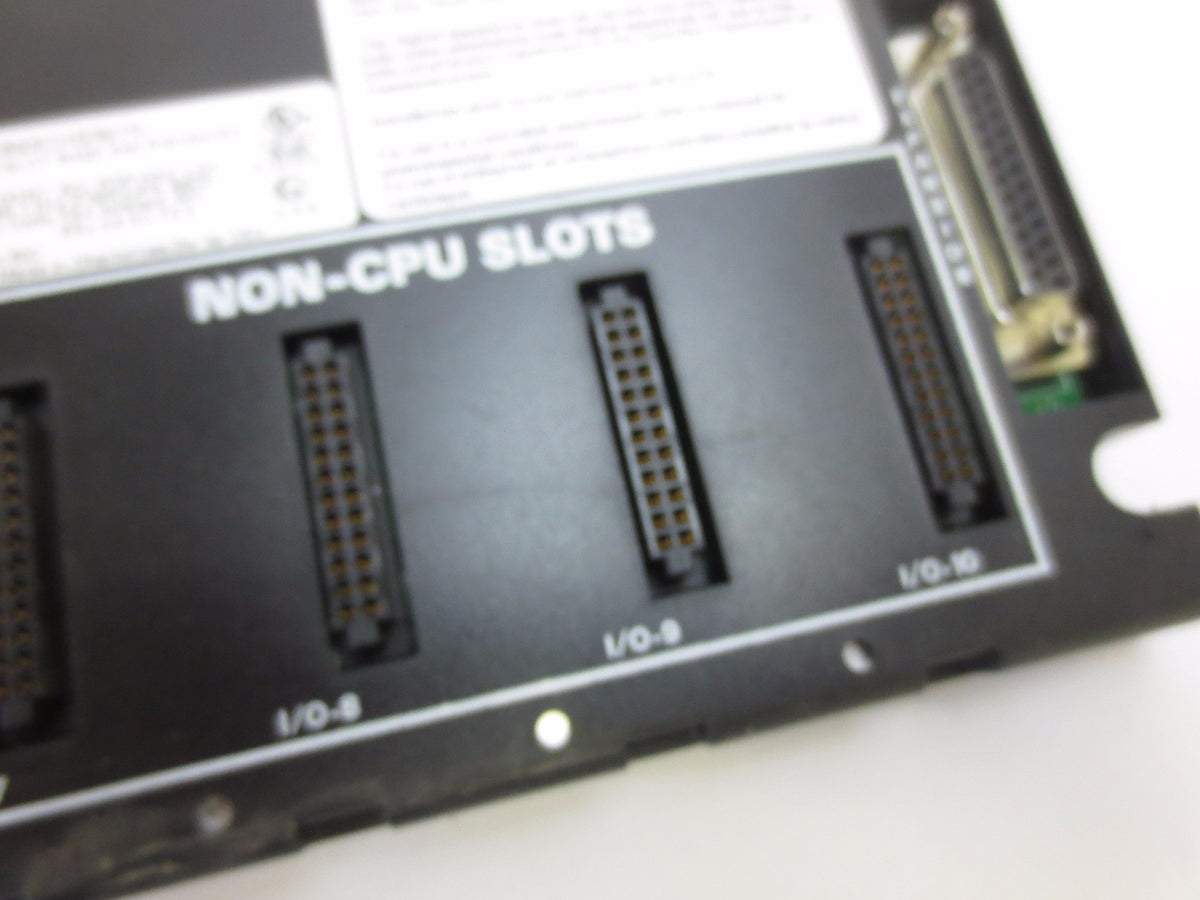 GE FANUC IC693CHS391N 10-SLOT BASE - EMI ENHANCED - CPU, POWER SUPPLY SLOTS
