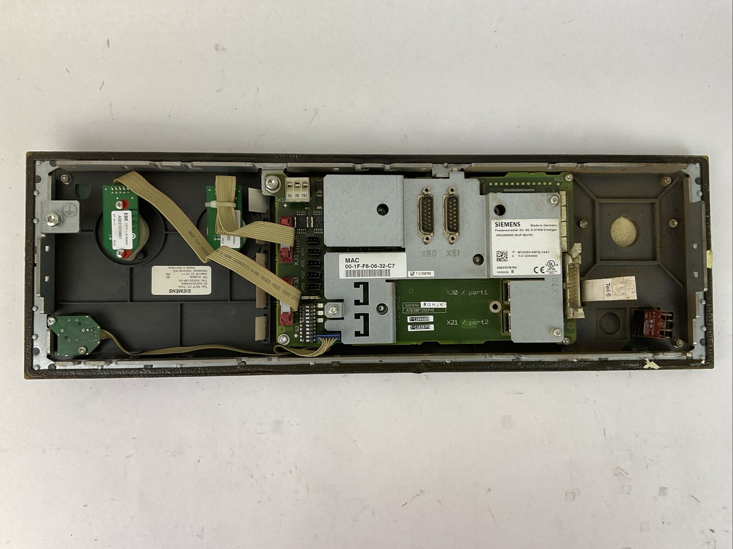 SIEMENS 1P 6FC5303-0AF22-1AA1 SINUMERIK MCP 483 PN MACHINE CONTROL PANEL VER. B