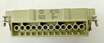 HARTING HAN 24E-M-S 0933024 PIN INDUSTRIAL MALE CONNECTOR 16 A 500 V