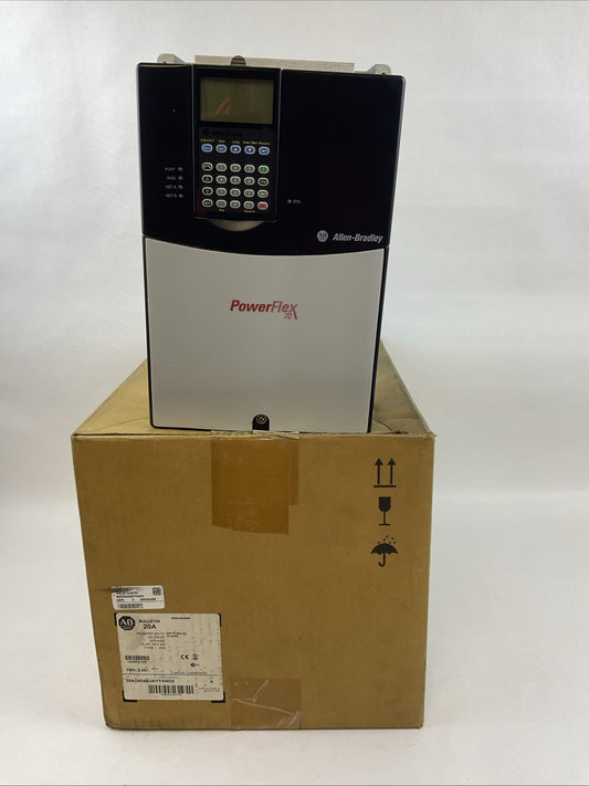 ALLEN BRADLEY 20AD034A3AYYANC0 SER A FIRMWARE 5.001 AC DRIVE 25HP