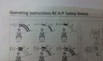 EUCHNER SAFETY SWITCH NZ2HB-3131 , AC-15 4A 50V, DC-13 4A 24V
