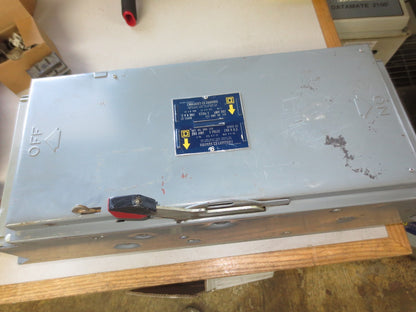 SQUARE D QMB-324 FUSIBLE QMB SWITCH - 200A, 240V, 3-POLE