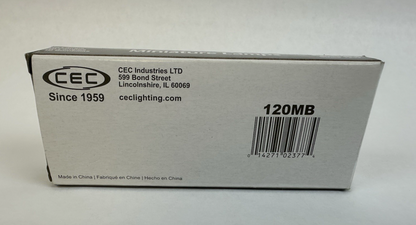 CEC 120MB MINIATURE LAMPS LIGHT BULBS PACK OF 10