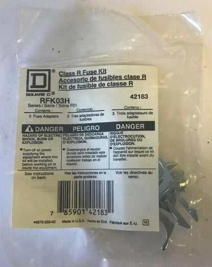 SQUARE D RFK03H CLASS R FUSE KIT SER.F01****LOTOF3****