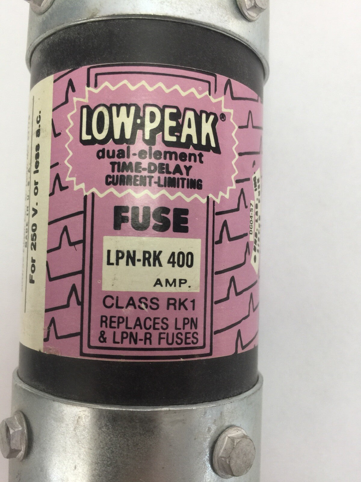 BUSSMAN LPN-RK 400 LOW PEAK DUAL ELEMENT TIME DELAY CURRENT LIMITING (LOT OF 3)