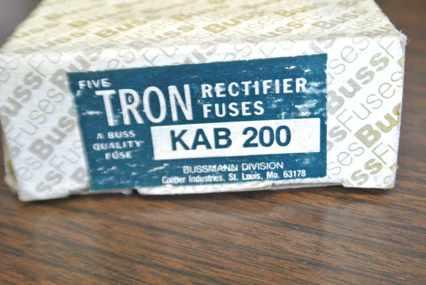 BOX of 5 / BUSSMANN / TRON KAB200 RECTIFIER FUSE / 250V / 200A / NEW SURPLUS