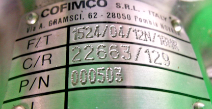 COFIMCO HUB 000503 F/T 1524/0412N/18MR C/R 22663/129 COUPLING AXIAL NEW SURPLUS