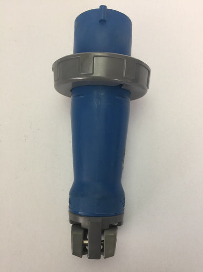 HUBBEL 363P6W PIN & SLEEVE WATERTIGHT PLUG 63A 220VAC 2 POLE 3 WIRE GROUNDING