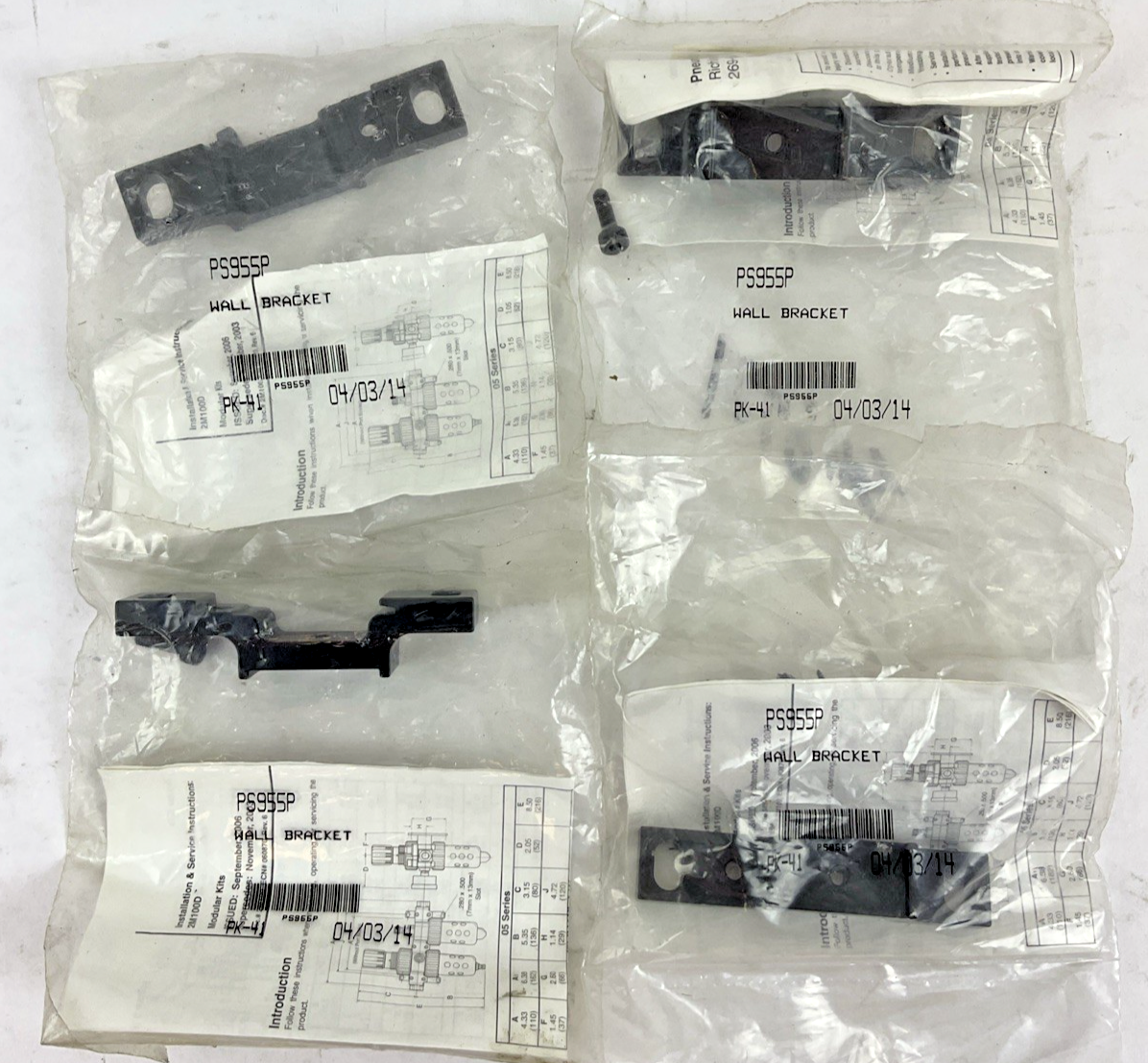 PARKER PS955P WALL BRACKET ***LOTOF4***