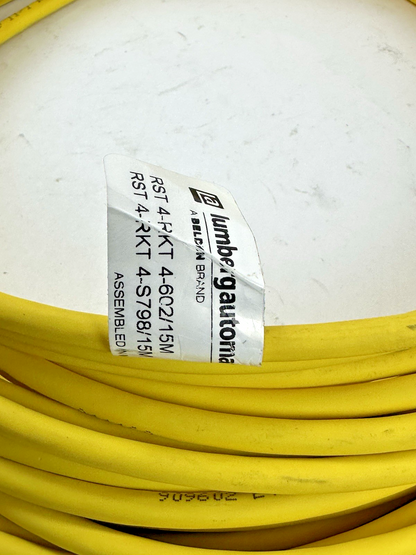 LUMBERG AUTOMATION RST 4-RKT 4-602/15M DOUBLE ENDED CORDSET RST 4RKT 4-S798/15M