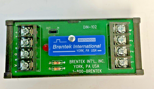 BRENTEK DIN-201 I/O SOCKET W/ WDT5 WATCHDOG TIMER MODULE
