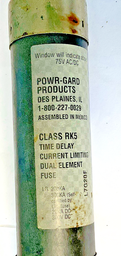 LITTELFUSE FLSR125ID FUSE 75-600VAC CLASS RK5 TIME DELAY