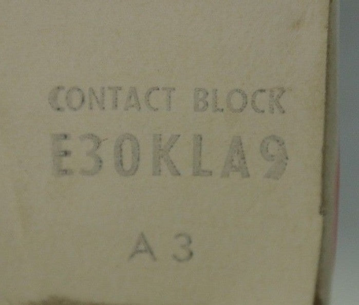 CUTLER-HAMMER E30KLA9 CONTACT BLOCK - NEW SURPLUS