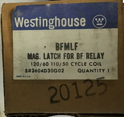 WESTINGHOUSE BFMLF MAG LATCH FOR RELAY 120/110V 60/50CY