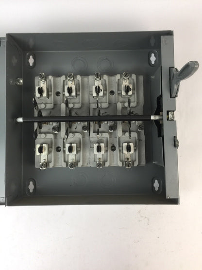 WESTINGHOUSE XU-422 DOUBLE THROW SAFETY SWITCH 60AMP 240VAC STYLE 1605719
