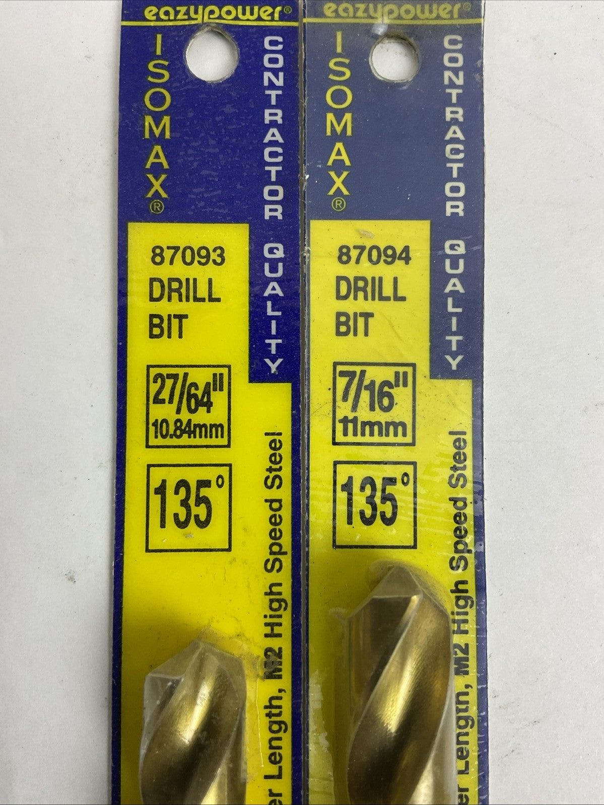 EAZYPOWER  135° ISOMAX DRILL BIT CONTRACTOR QUALITY 87093 27/64" & 87094 7/16"