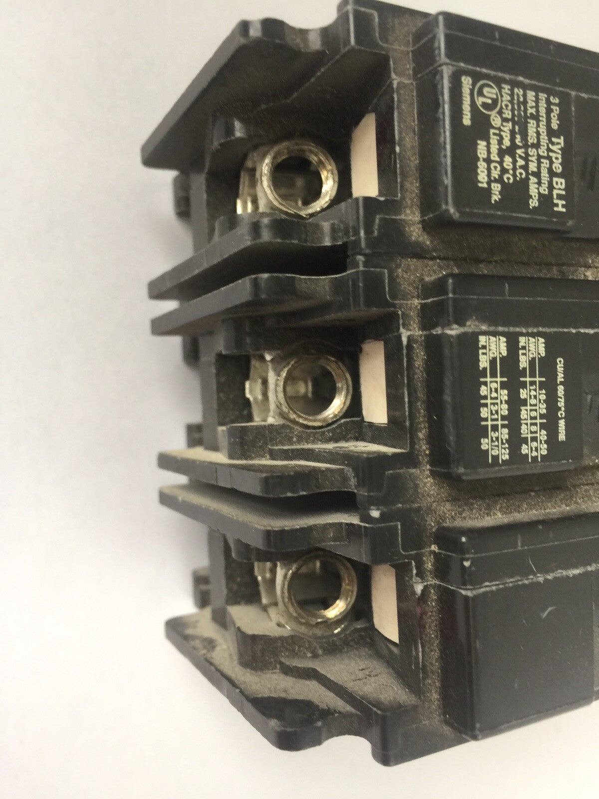 ITE SIEMENS B390H CIRCUIT BREAKER 90A 240VAC 3POLE TYPE BLH