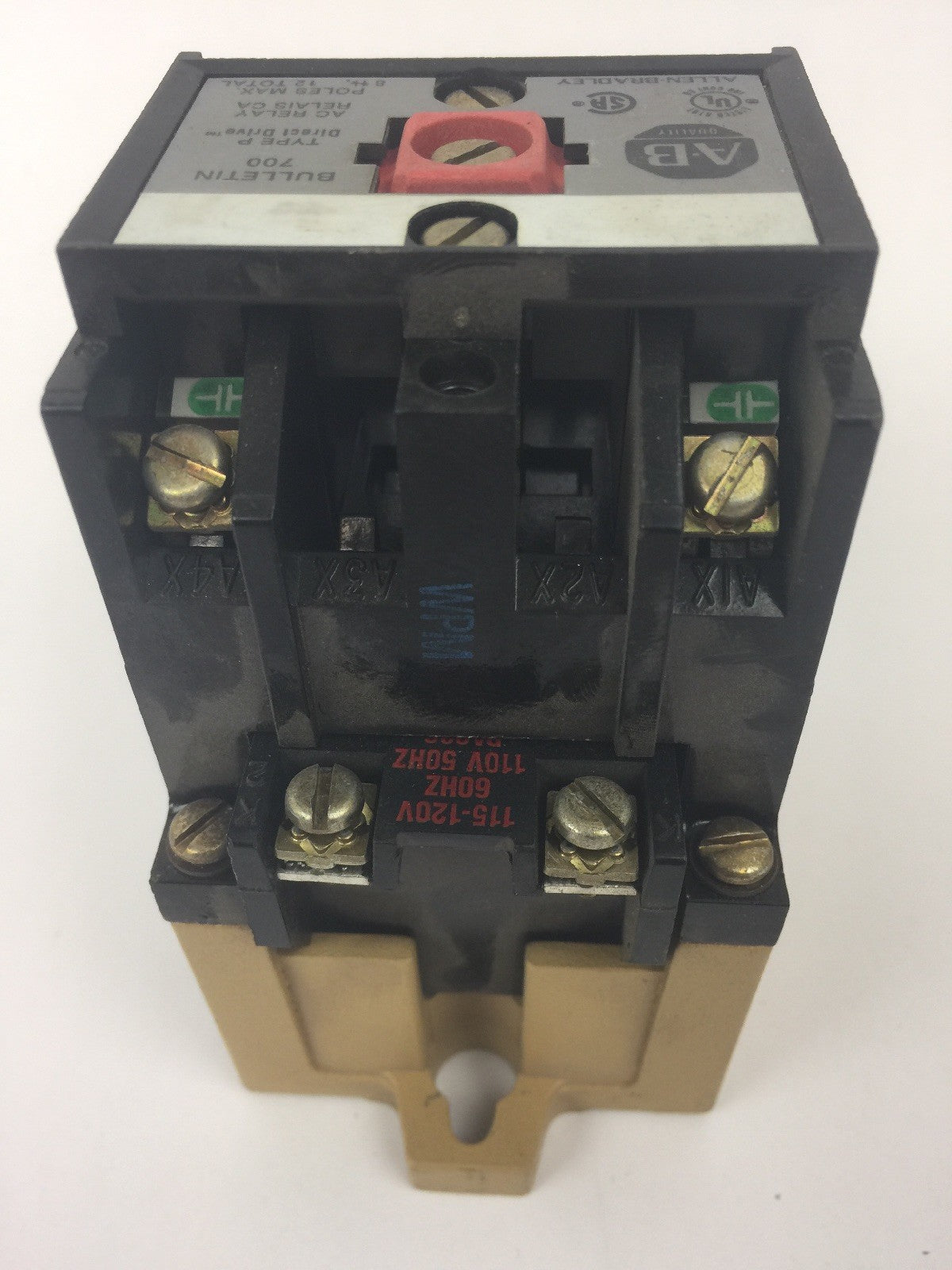 ALLEN BRADLEY 700-P200A1 AC RELAY SER B 115-120V 60HZ 110V 50HZ COIL