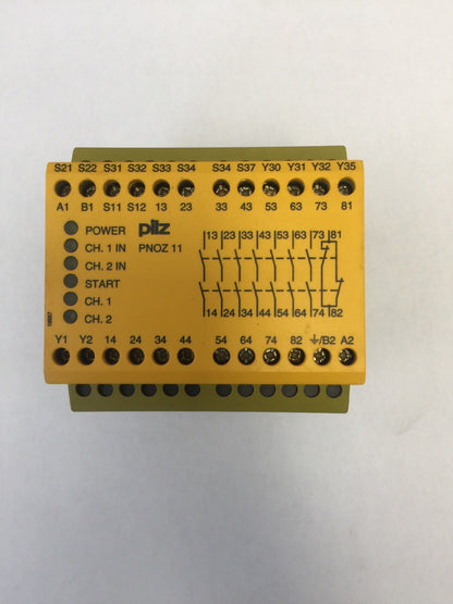 PILZ PNOZ 11 24VAC 24VDC 7n/o 1n/c