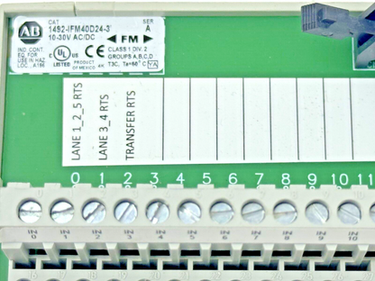 ALLEN-BRADLEY - 1492-IFM40D24-3 SER. A - 40 POINT INTERFACE MODULE 10-30VDC