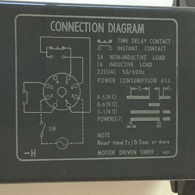 OMRON STPMNHAG SYNCHRONOUS MOTOR TIMER 120V 60HZ 0-30MIN