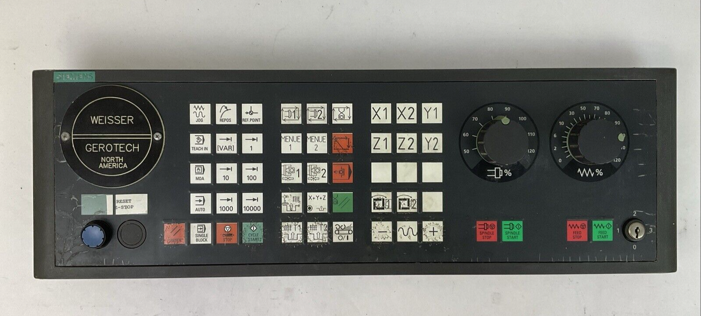 SIEMENS 1P 6FC5303-0AF22-1AA1 SINUMERIK MCP 483 PN MACHINE CONTROL PANEL VER. B