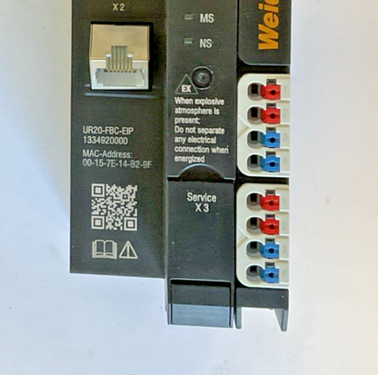 WEIDMULLER UR20-FBC-EIP ETHERNET GATEWAY HW:01.21.00