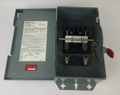 WESTINGHOUSE HFN222 FUSIBLE SAFETY SWITCH 2P, 60A, 240V, TYPE 1 INDOOR, 10HP
