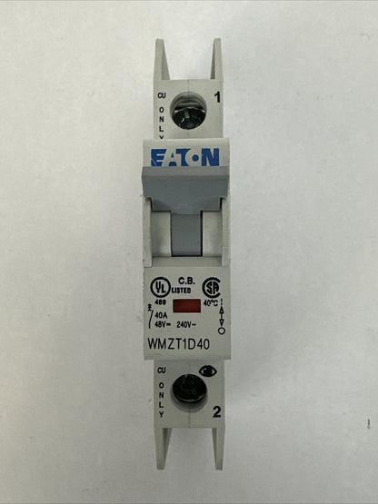EATON WMZT1D40 CIRCUIT BREAKER 40A 48VDC 277VAC 1POLE