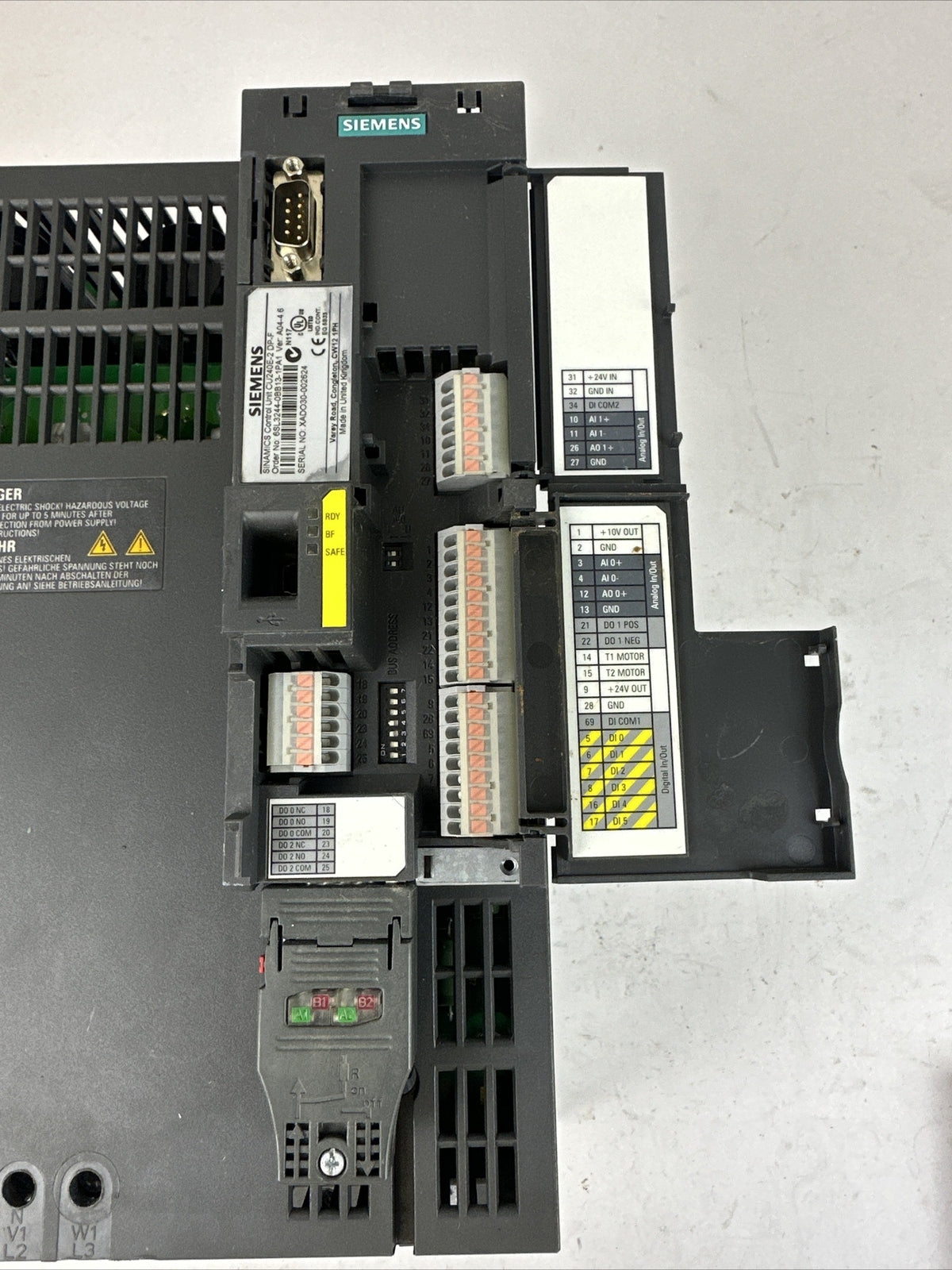 SIEMENS 6SL3224-0BE27-5UA0 POWER MODULE 240 BOP-2 CU240E-2 DP-F *PLASTIC CRACKED