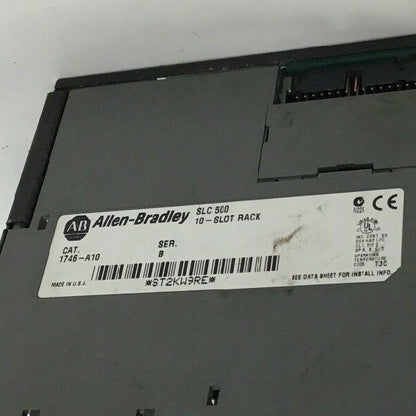 ALLEN BRADLEY 1746-P3 POWER SUPPLY SER.A  W/ 1746-A10 10 SLOT RACK