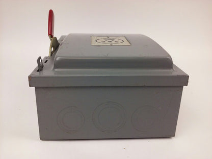 WESTINGHOUSE HU361, H.D. SAFETY SWITCH, 30A, 600V, 3P NON FUSIBLE, INDOOR, NEW