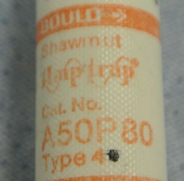 LOT of 5 / GOULD-SHAWMUT A50P80 AMP-TRAP® FUSES / 80A / 500V / NEW SURPLUS
